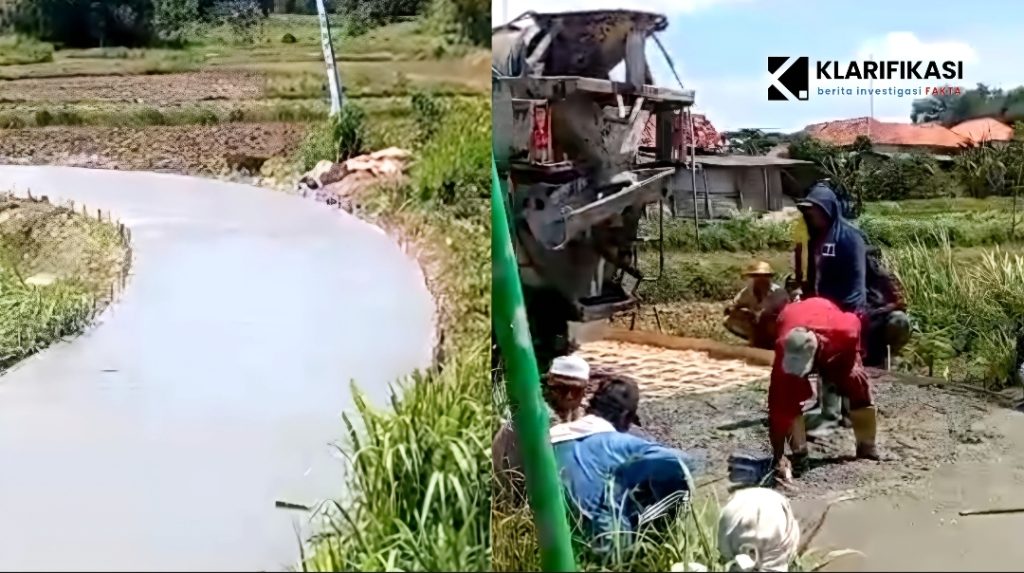 Diabaikan Kepala Desa, Warga Dusun Besabe, Patarongan Cor Jalan Rusak Secara Swadaya