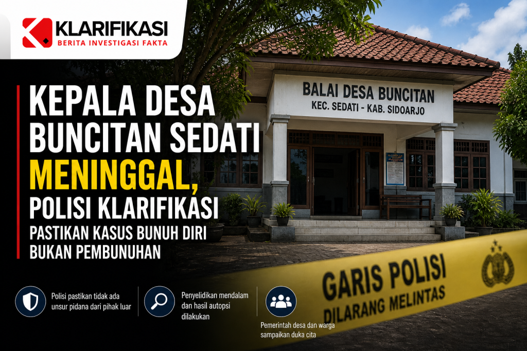Kepala Desa Buncitan Sedati Meninggal, Polisi Klarifikasi Pastikan Kasus Bunuh Diri Bukan Pembunuhan