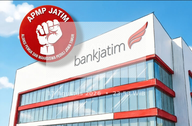 APMP Jatim Gelar Aksi 3 Jilid di Bank Jatim Tuntut Transparansi Kredit Produktif